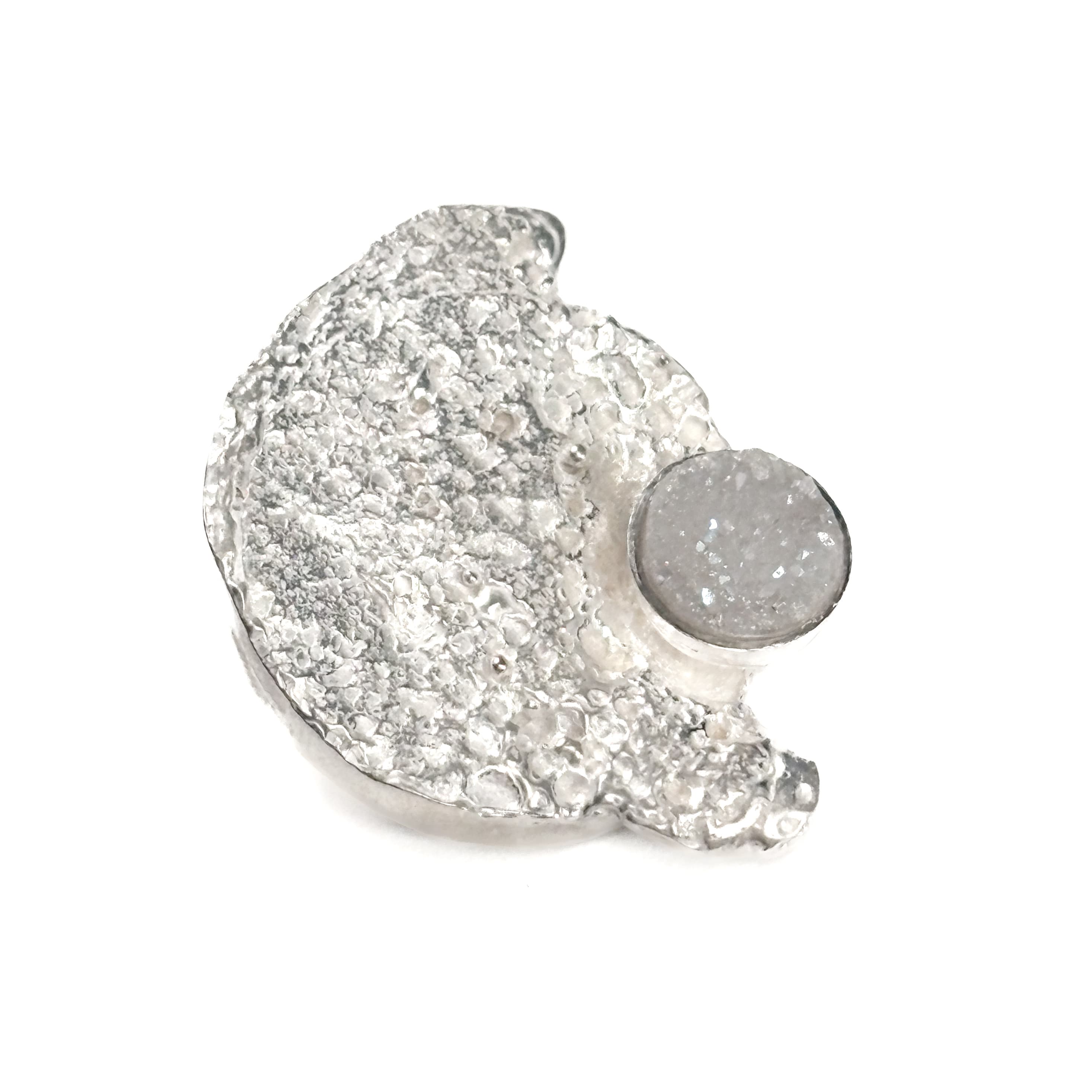 Ocular Pebble Brooch